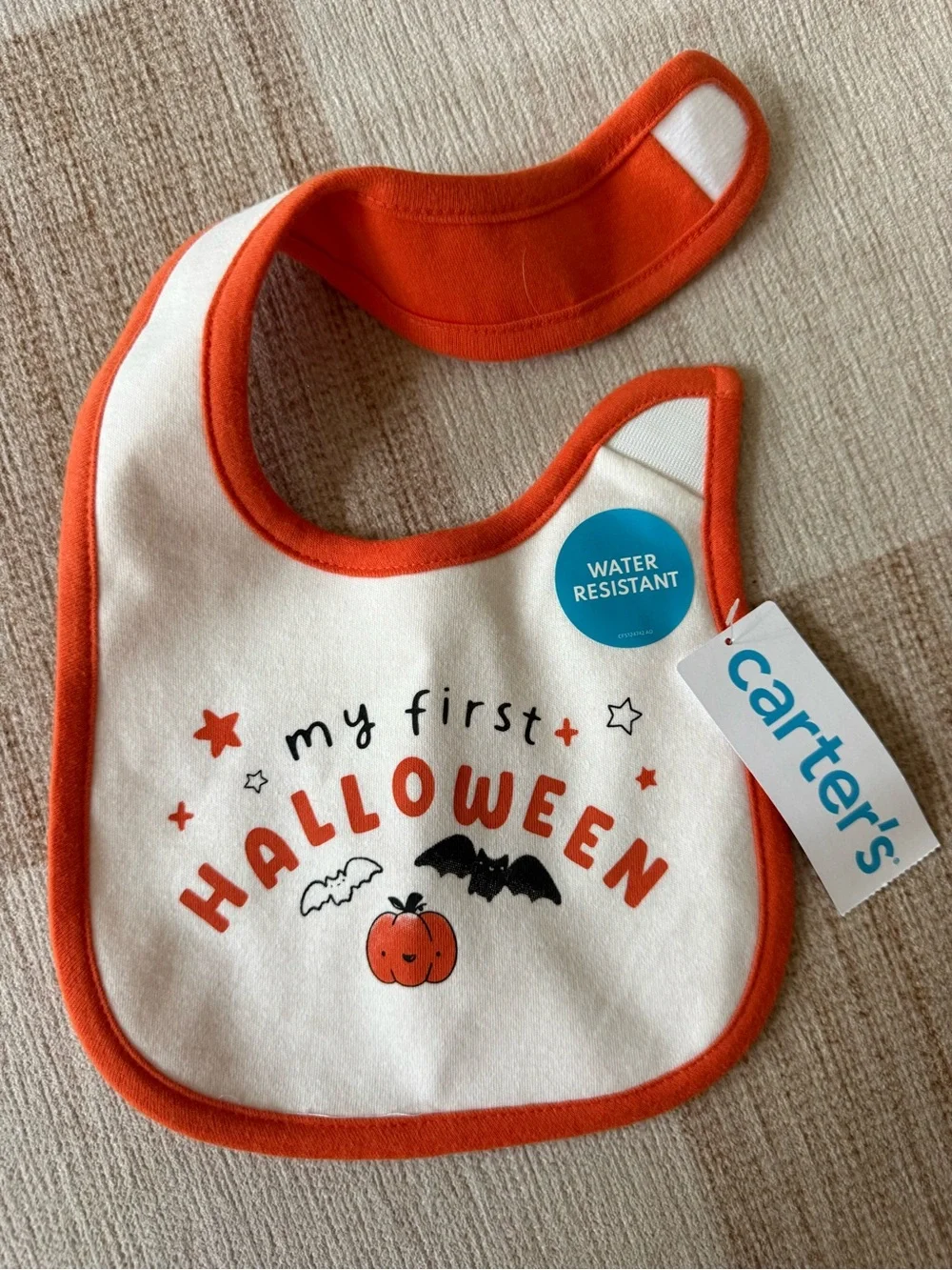 NWT Carter's My First Halloween & My First Thanksgiving Baby Bibs